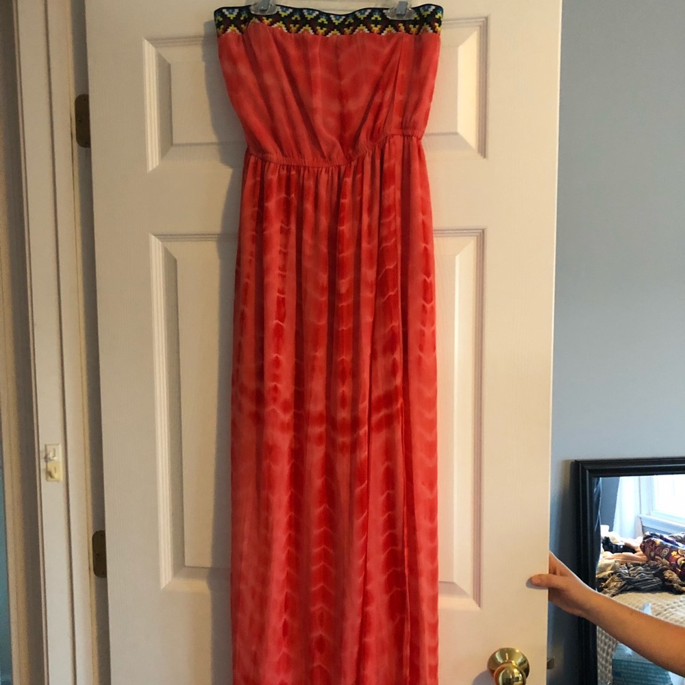 Tie dye maxi dress